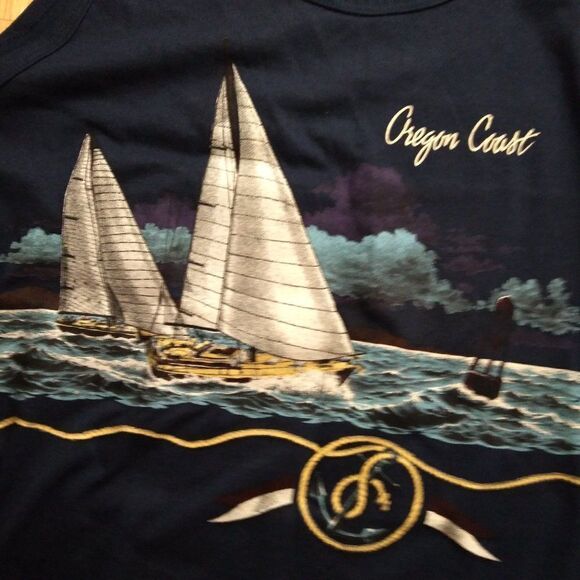 NWT DS Vintage Oregon Coast Sailing Yacht Tank Top - Picture 3 of 8